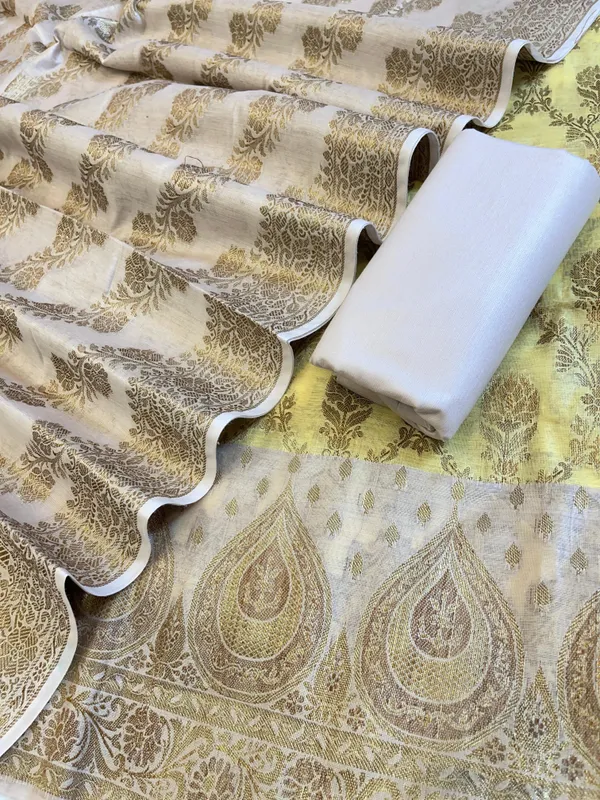 Yellow_Cotton_Alfi_Zari_Jaal_Contrast_Mauve_Border_Banarasi_Suit_55IM_CTN2