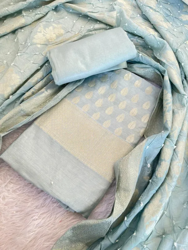 Light_Blue_Cotton_Blend_Leaf_Zari_Booti_Banarasi_Suit_with_Bandhani_Zari_Jaal_Dupatta_1325DAN_SBN7