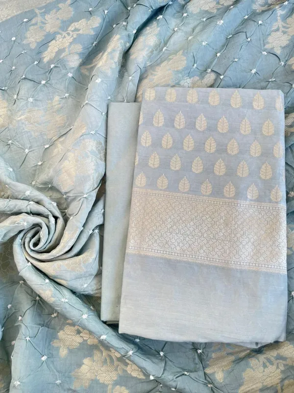 Light_Blue_Cotton_Blend_Leaf_Zari_Booti_Banarasi_Suit_with_Bandhani_Zari_Jaal_Dupatta_1325DAN_SBN7