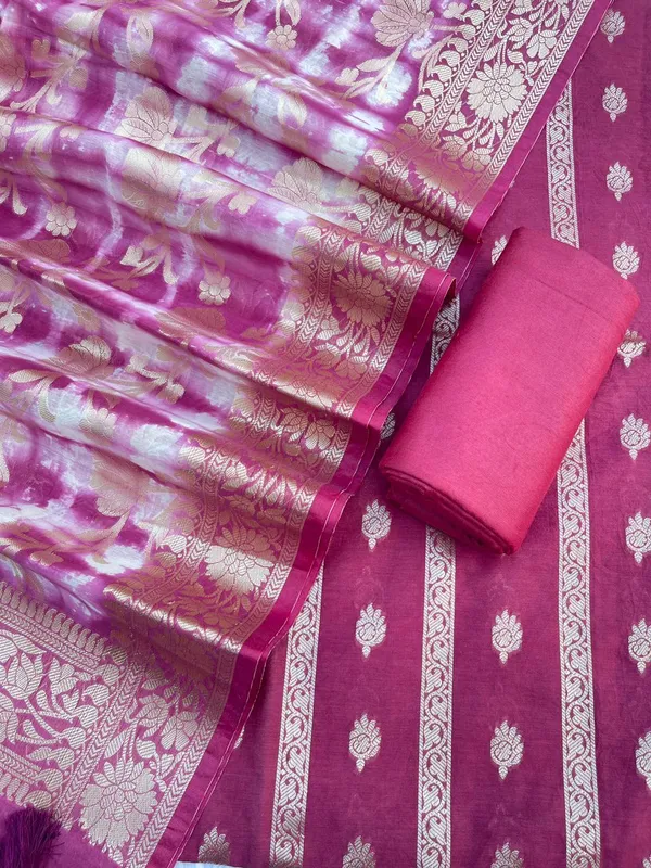 Wine_Mercerise_Cotton_Stripe_Zari_Booti_Banarasi_Suit_Set_with_Marble_Dye_Dupatta_12SKL_CH12