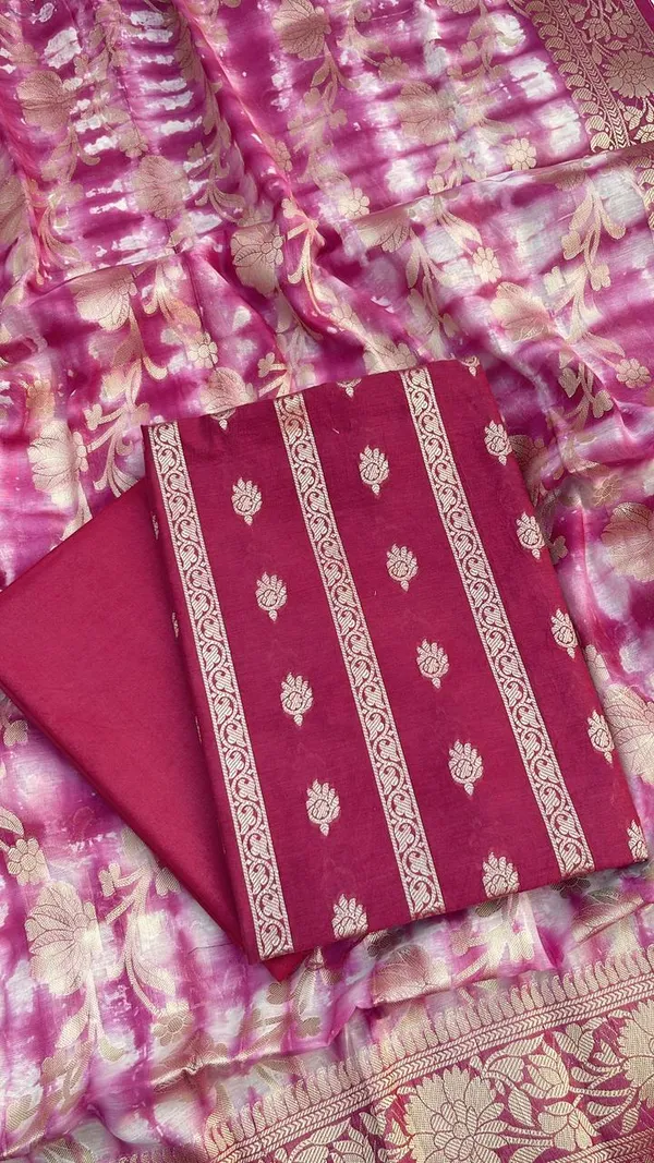 Wine_Mercerise_Cotton_Stripe_Zari_Booti_Banarasi_Suit_Set_with_Marble_Dye_Dupatta_12SKL_CH12