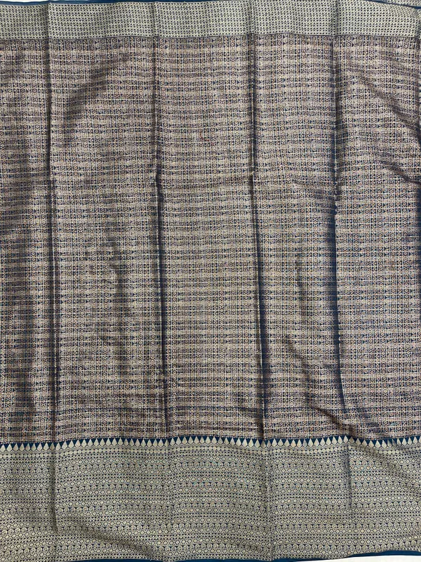 Navy_Blue_Cotton_Stripe_Zari_Banarasi_Saree_ASDC_4