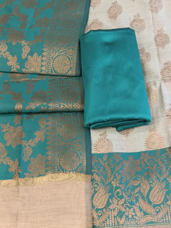 Light_seagreen_Cotton_Floral_Zari_Booti_with_Contrast_Seagreen_Silk_Border_Banarasi_Suit_525IM_CTN9