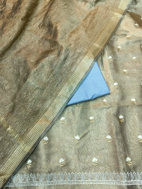Light_Blue_Tissue_Silk_Embroidery_Zari_Booti_With_Tissue_Crush_Dupatta_Banarasi_3_Pcs_Suit_Set_Skl_Te4