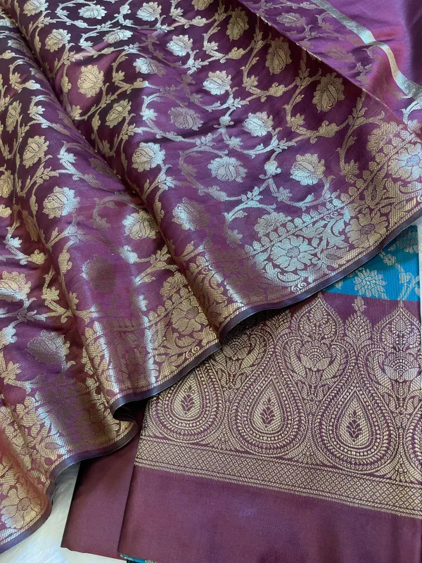 Seagreen_Art_Silk_Floral_Zari_Jaal_Contrast_Banarasi_Suit_with_Maroon_Dupatta_625AJ_TPT20
