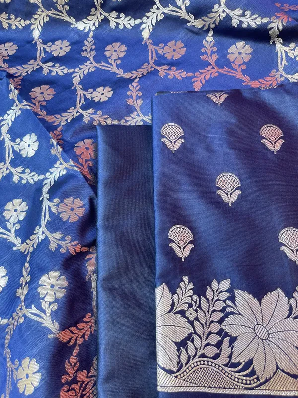 Navy_Blue_Semi_Silk_Floral_Zari_Booti_Banarasi_3_pcs_Suit_Set_with_Zari_Jaal_Dupatta_900AJ_SK30
