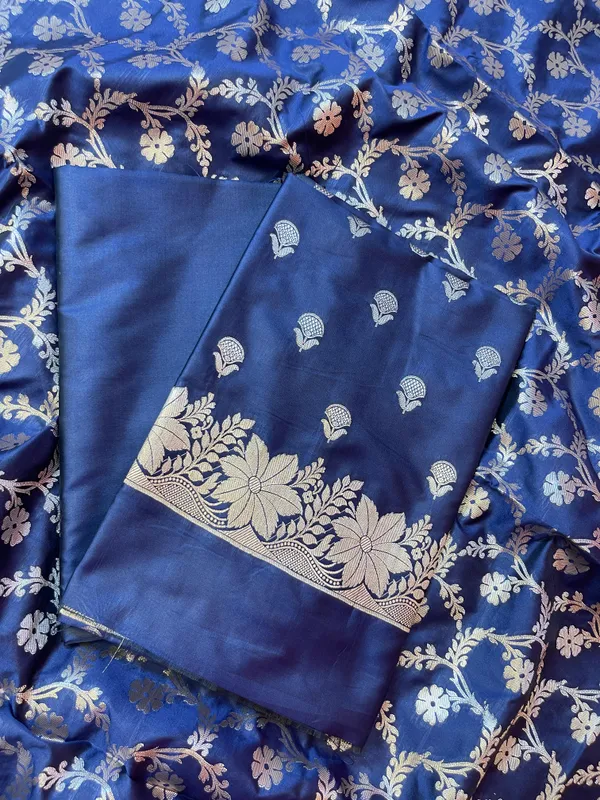 Navy_Blue_Semi_Silk_Floral_Zari_Booti_Banarasi_3_pcs_Suit_Set_with_Zari_Jaal_Dupatta_900AJ_SK30