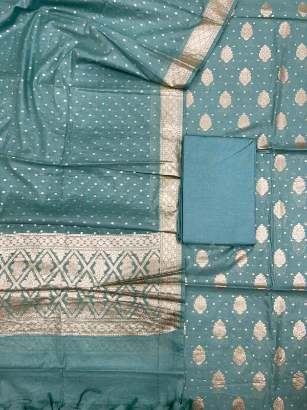 Blue_Pure_Cotton_Self_Design_Banarasi_3_pcs_Suit_Set_IM_PCSD3