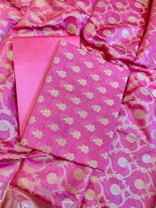 Pink_Cotton_Leaf_Zari_Booti_Banarasi_Suit_950SHL_CT3