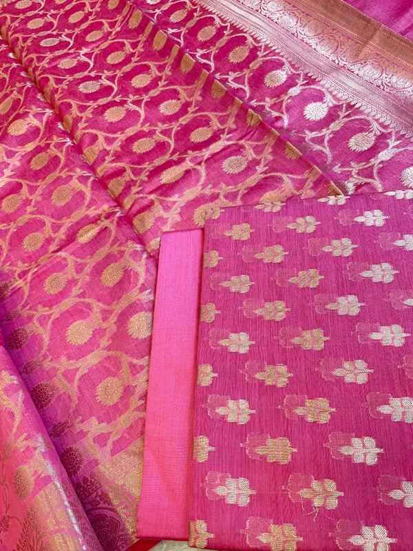 Pink_Cotton_Leaf_Zari_Booti_Banarasi_Suit_950SHL_CT3