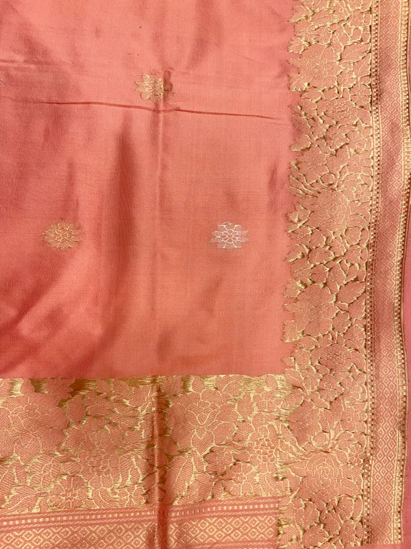 Pure_Handloom_Peach_Katan_Silk_Gold_and_Silver_Zari_Aada_Stripe_Kadhwa_Banarasi_3_pcs_Suit_Set