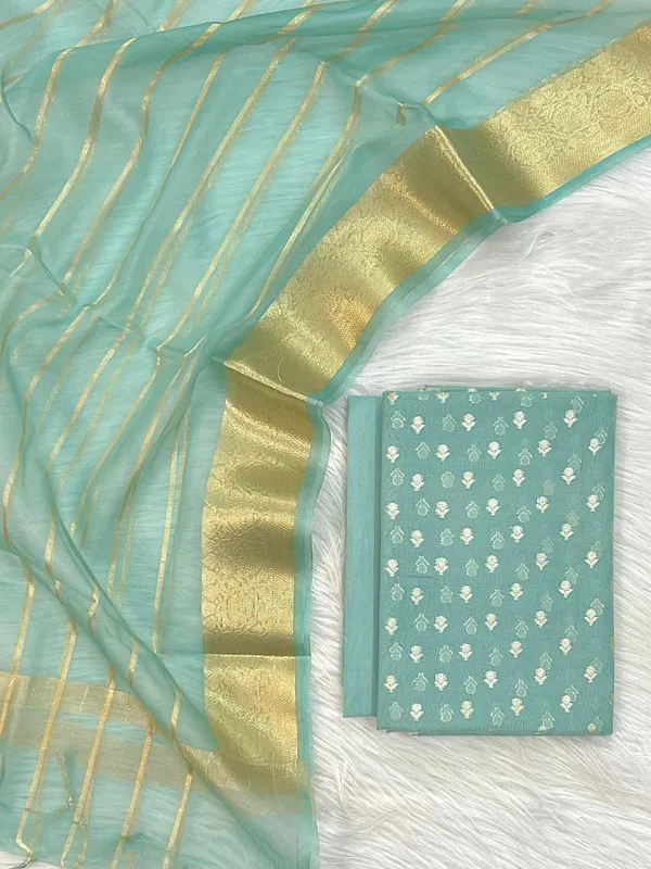 Sky_Blue_Chanderi_Zari_Booti_with_Stripe_Dupatta_Banarasi_Suit_Set_1000SKL_CH5