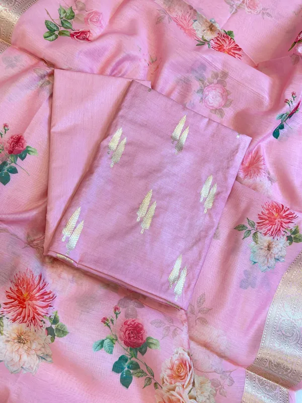 Pink_Pure_Mercerise_Silk_Floral_Zari_Dual_Booti_with_Digital_Print_Dupatta_Suit_Set