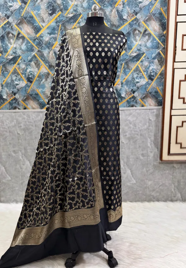 Black_Katan_Silk_Floral_Zari_Daman_Booti_Banarasi_Suit_with_Tilfi_Zari_Jaal_Dupatta_800SKL_KSD15