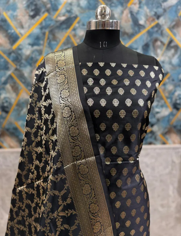 Black_Katan_Silk_Floral_Zari_Daman_Booti_Banarasi_Suit_with_Tilfi_Zari_Jaal_Dupatta_800SKL_KSD15