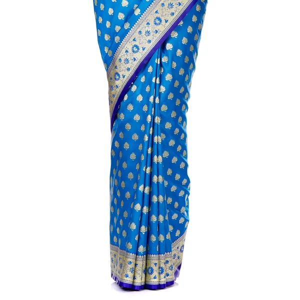 Humairah_Presents_Blue_Satin_Silk_Saree_With_Blouse_Piece(JA68_BLUE_Free_Size)