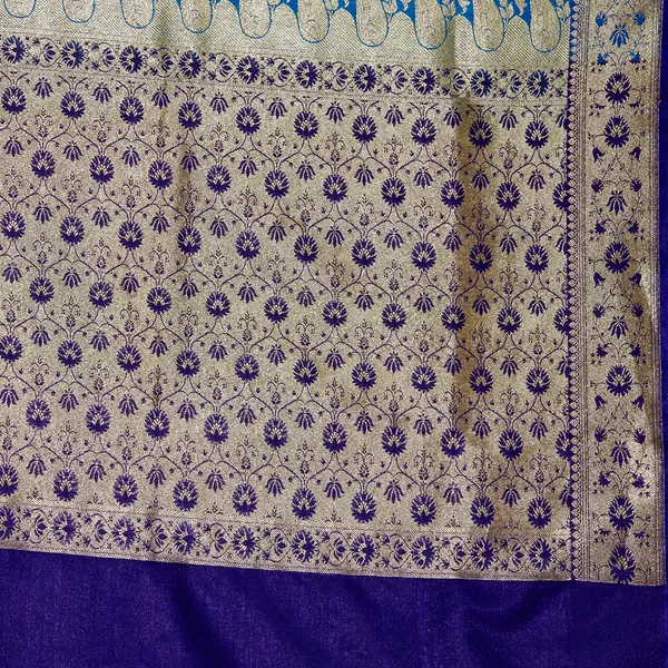 Humairah_Presents_Blue_Satin_Silk_Saree_With_Blouse_Piece(JA68_BLUE_Free_Size)