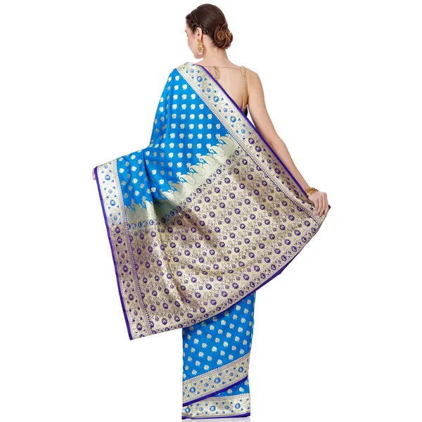 Humairah_Presents_Blue_Satin_Silk_Saree_With_Blouse_Piece(JA68_BLUE_Free_Size)
