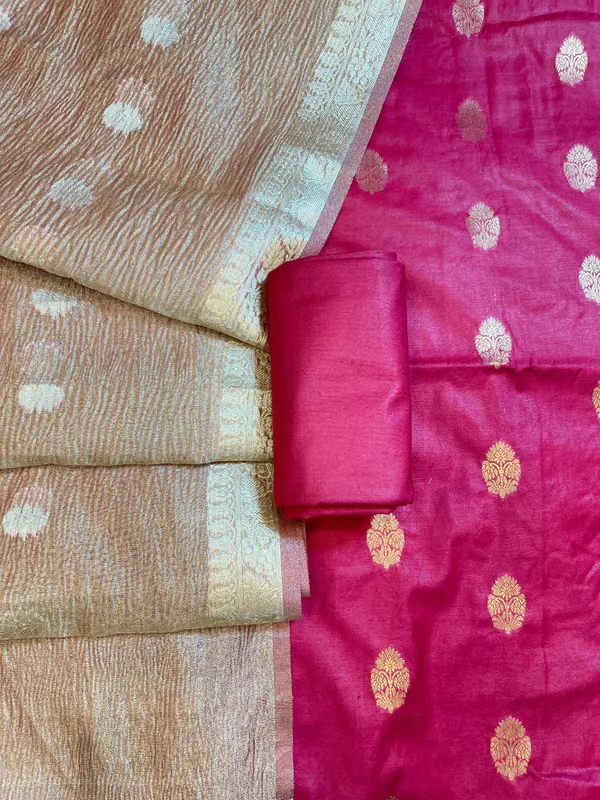 Magenta_Pure_Mercerise_Silk_Banarasi_3_pcs_Suit_Set_with_Crush_Tissue_Dupatta_1000SKL_PM8