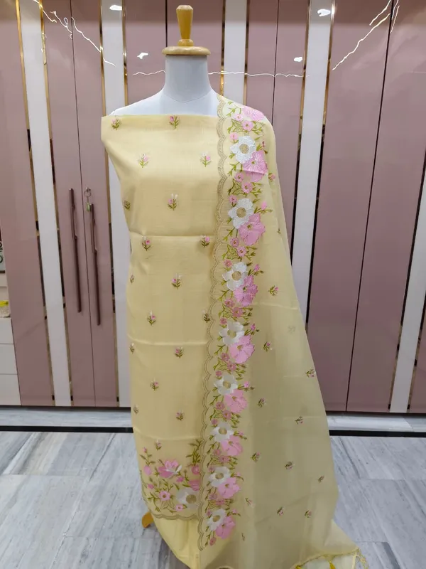 Yellow_Kota_Check_Multi_Resham_Embroidery_Banarasi_Suit_with_Cutwork_Dupatta12JJ_KC9