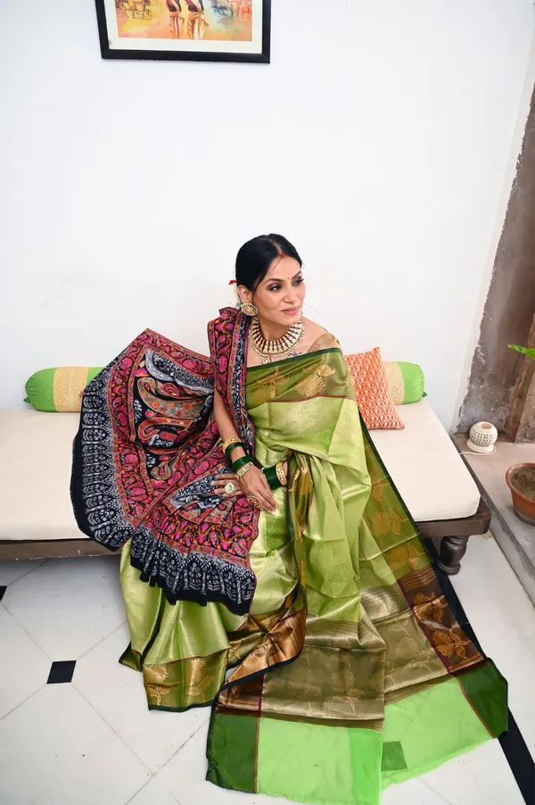 Lime_Green_Kanchi_Silk_Banarasi_Sarees_For_Women_GEBE11