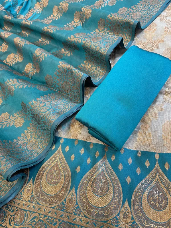 Seagreen_Cotton_Alfi_Zari_Jaal_Contrast_Darkseagreen_Silk_Border_Banarasi_Suit_55IM_CTN11