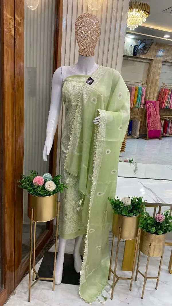 Chanderi_Silk_Dyble_Pista_Green_Resham_Embroidery_Banarasi_Suit_Set_Skl_Ce10