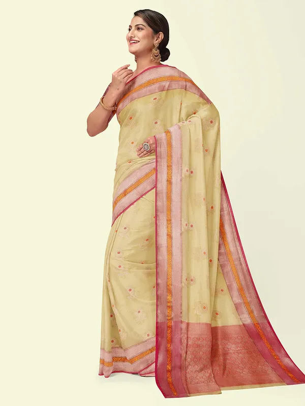 Beige_Cotton_Blend_Banarasi_Sarees_For_Women_GEHKR_20