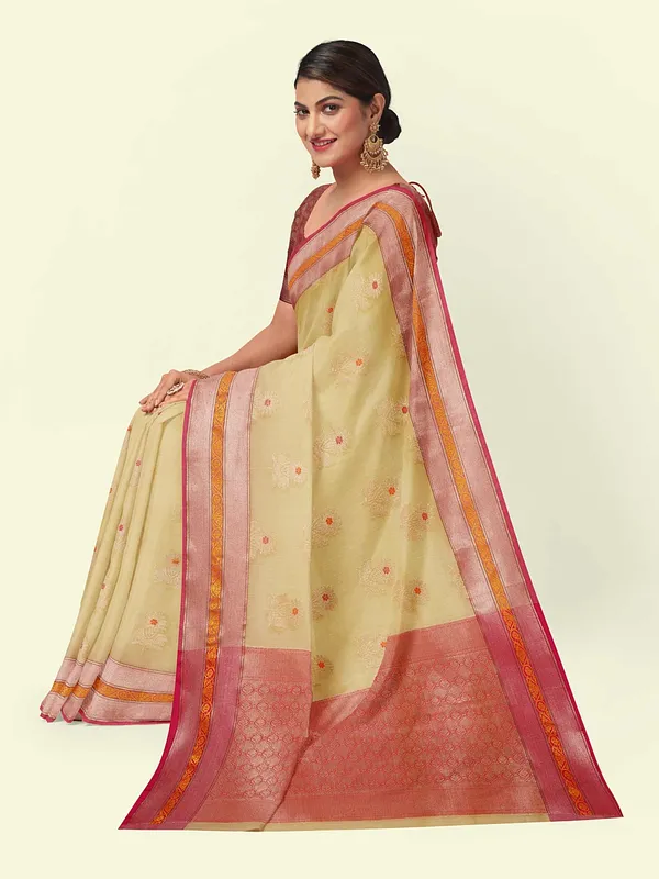 Beige_Cotton_Blend_Banarasi_Sarees_For_Women_GEHKR_20