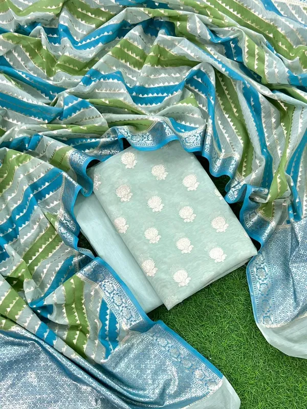 Aqua_Blue_Pure_Mercerised_Lorex_Weaving_Suit_with_Handbrush_Lorex_Dupatta_1250SKL_ML1