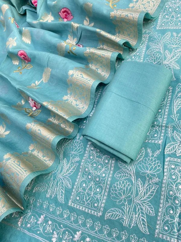 Sky_Blue_Pure_Banarasi_Mercerised_Suit_with_Zari_Booti_Weaving_&_Embroidery_Dupatta_1250SKL_ME3