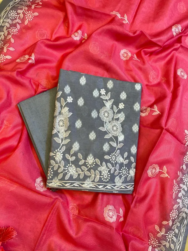 Grey_Cotton_Embroidery_Banarasi_3_pcs_Suit_set_with_Contrast_Pink_Dupatta_1200SKL_MSC2