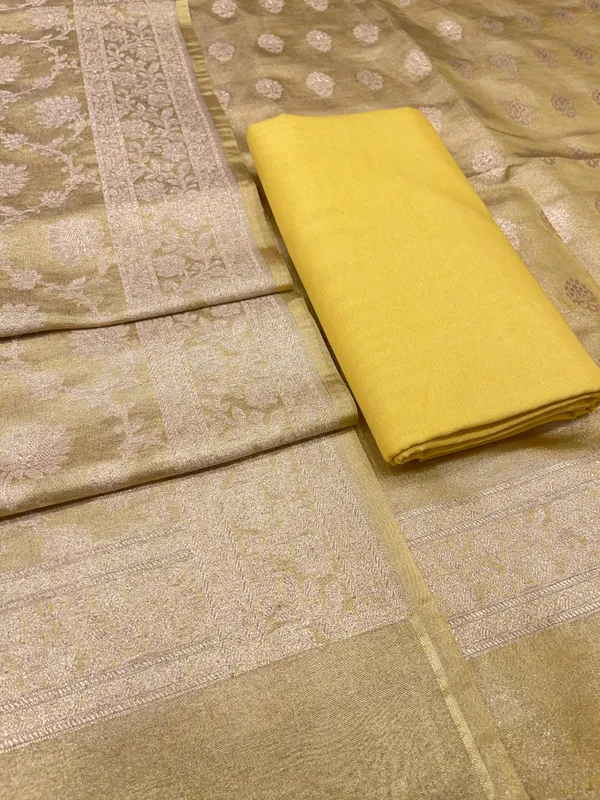 Puresilk_Handloom_Yellow_Tissue_Silk_Banarasi_3_pcs_Suit_Set_RHN_TSU10