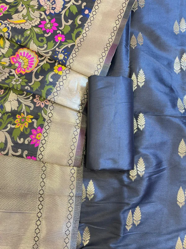 Black_Katan_Silk_Zari_Booti_Banarasi_3_pcs_Suit_Set_with_Multicolor_Mina_Dupatta_700SKL_KS4
