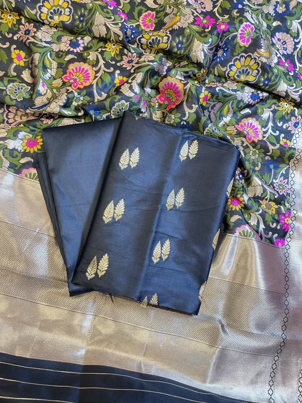 Black_Katan_Silk_Zari_Booti_Banarasi_3_pcs_Suit_Set_with_Multicolor_Mina_Dupatta_700SKL_KS4