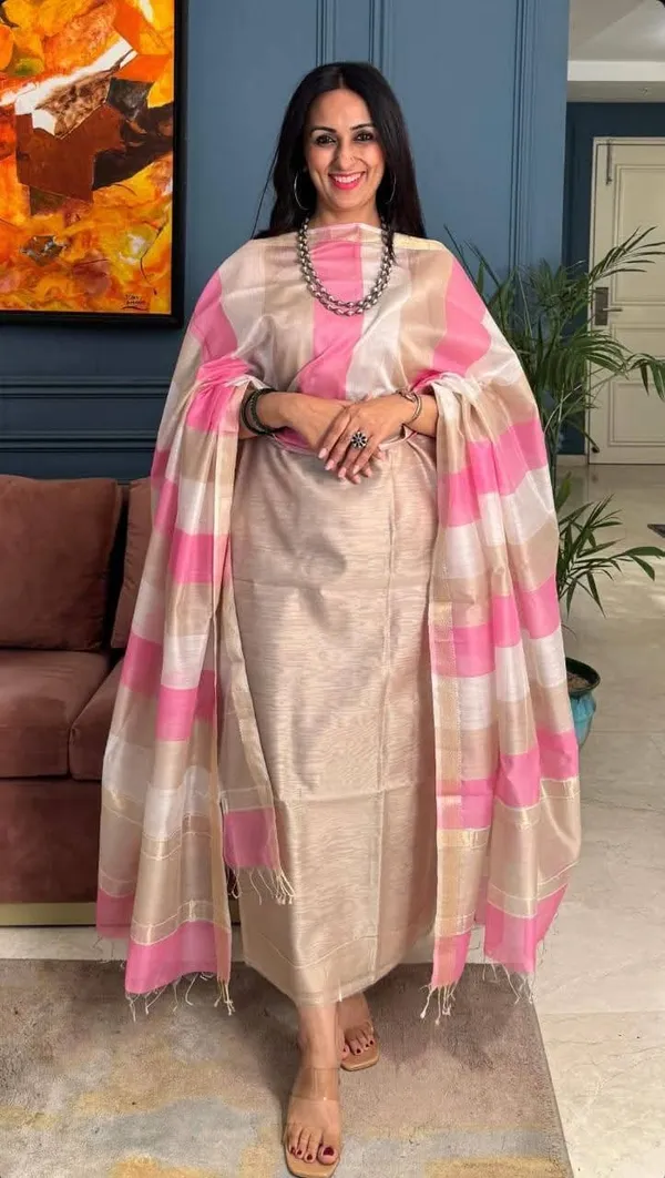 Creamy_Beige_Cotton_Silk_Banarasi_Suit_with_Multicolor_Stripe_Dupatta_750SKL_CS20