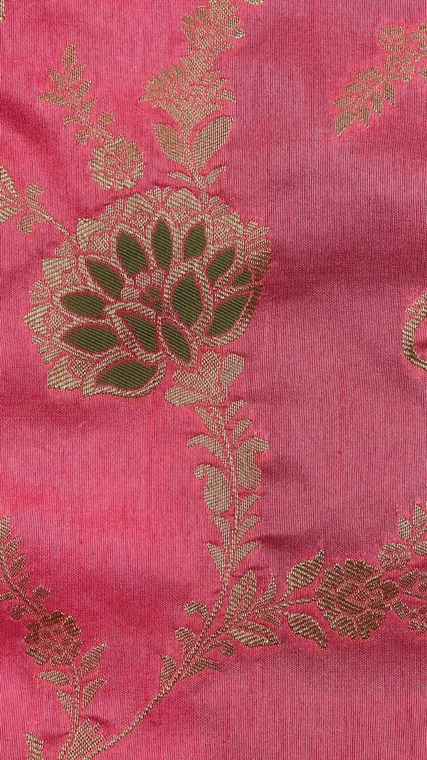 Humairah_Presents_Baby_Pink_Dupion_Silk_Floral_Mina_Zari_Jaal_with_Contrast_Sea_Green_Paithani_Mina_Zari_Pallu_Zari_Border_and_Sea_Green_Blouse