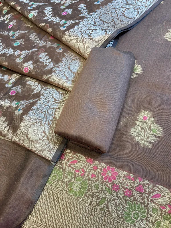 Brown_Cotton_Resham_Minakari_Floral_Zari_Boota_Banarasi_Suit_625SHL_CT12