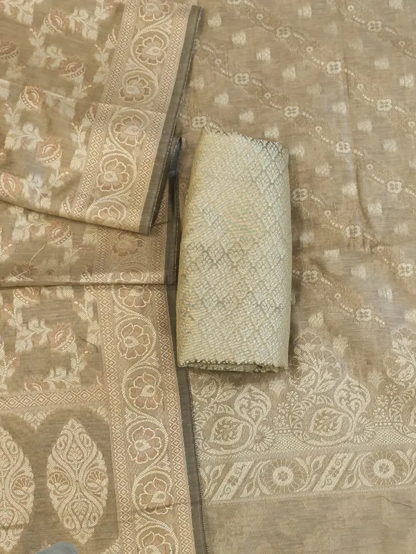 Beige_Cotton_Floral_Resham_Aada_Stripe_Banarasi_Suit_600AJ_PJS20