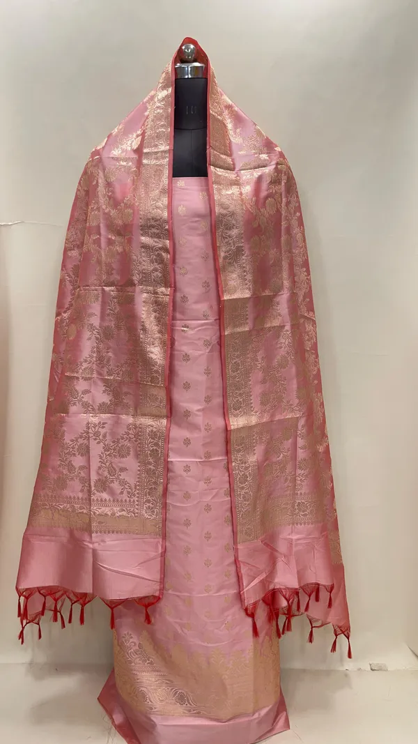 Pink_Semi_Katan_Silk_Handloom_Banarasi_3_pcs_Suit_Set_MUB_SK48