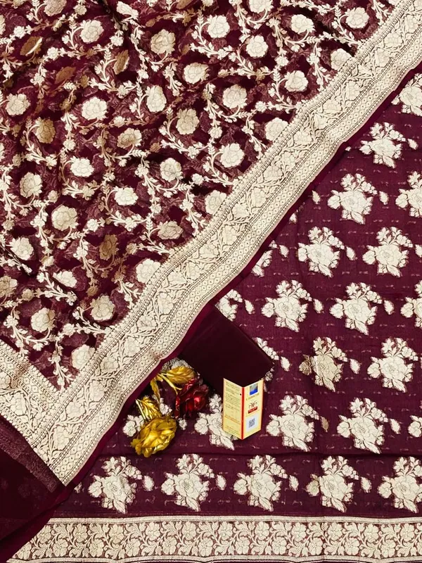 Wine_Georgette_Silk_Floral_Banarasi_Suit_Set_1200SKL_GS1
