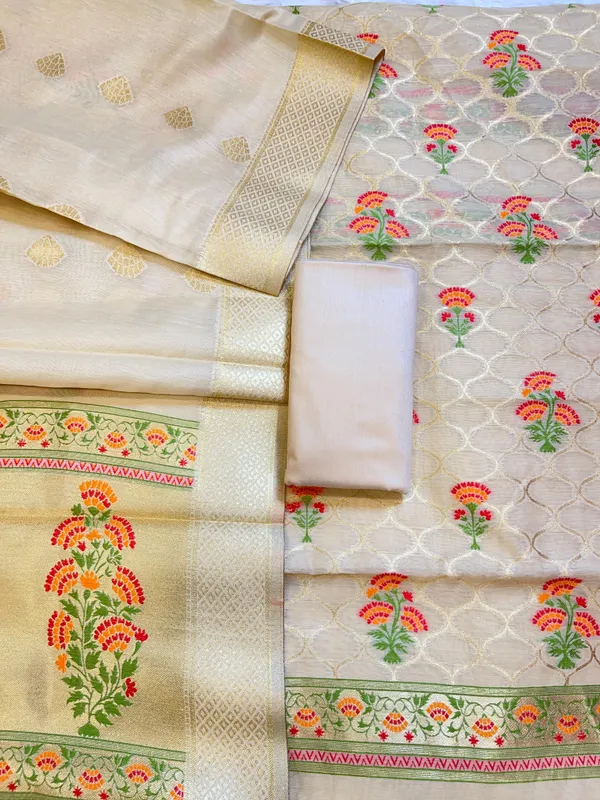 Cream_Jamdani_Weave_Cotton_Banarasi_3_pcs_Suit_Set_600SKL_JM2