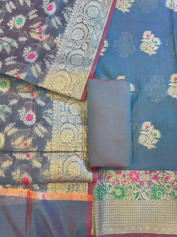 Navy_Blue_Cotton_Resham_Minakari_Floral_Zari_Boota_Banarasi_Suit_625SHL_CT18