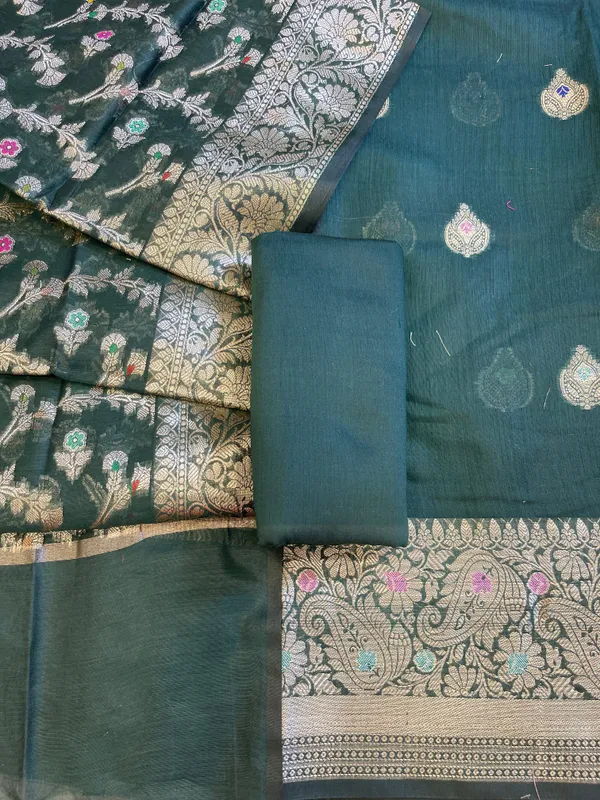 Darkgreen_Cotton_Resham_Minakari_Zari_Booti_Banarasi_Suit__625SHL_CT53