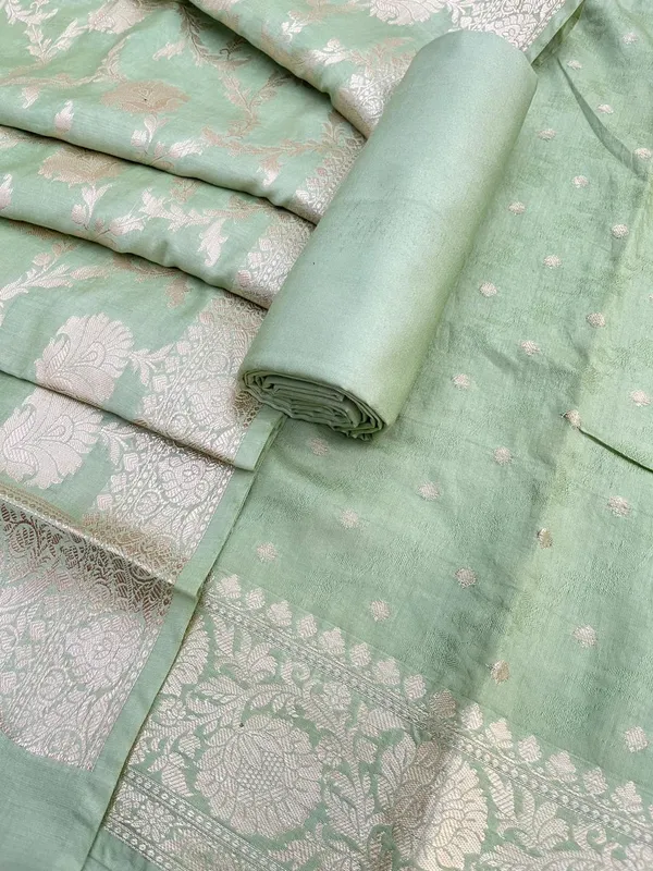 Pista_Green_Viscose_Silk_Banarasi_Suit_with_Zari_Chunri_Booti_&_Floral_Jaal_Dupatta_1050BFS_SV8