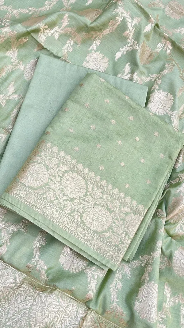 Pista_Green_Viscose_Silk_Banarasi_Suit_with_Zari_Chunri_Booti_&_Floral_Jaal_Dupatta_1050BFS_SV8