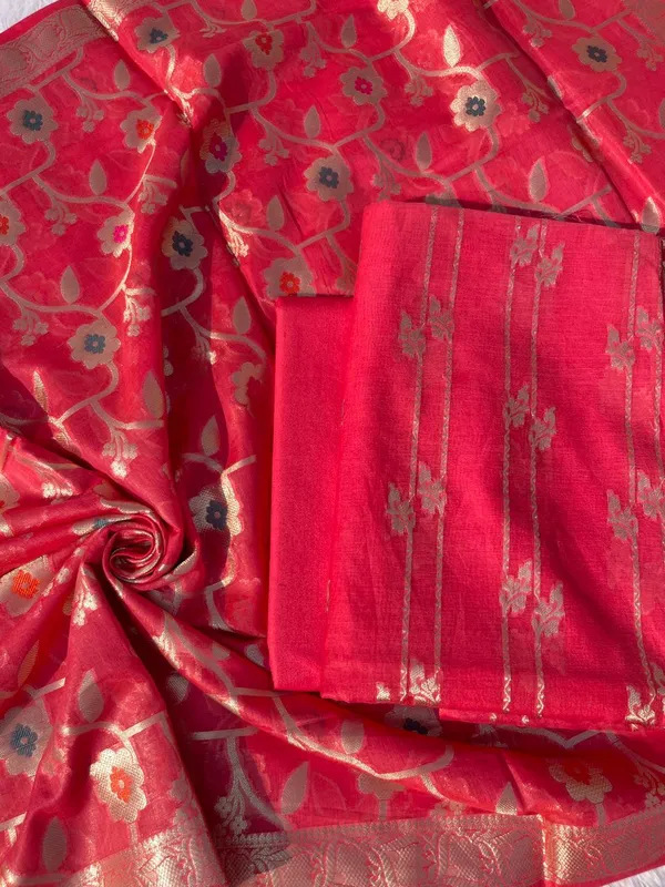Pink_Palm_Silk_Stripe_Zari_Banarsi_Suit_with_Floral_Zari_Mina_Jaal_Dupatta_1100SKL_PS9