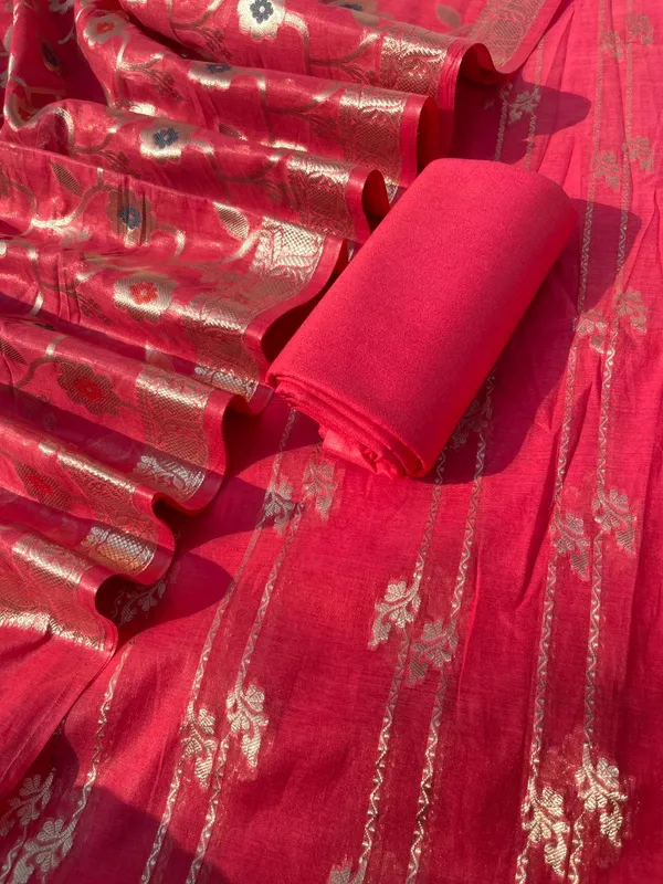 Pink_Palm_Silk_Stripe_Zari_Banarsi_Suit_with_Floral_Zari_Mina_Jaal_Dupatta_1100SKL_PS9