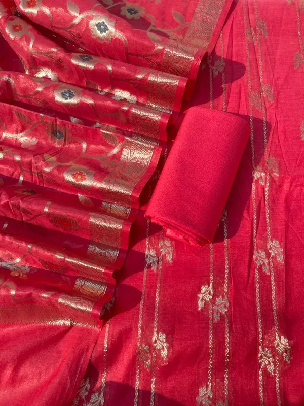 Pink_Palm_Silk_Stripe_Zari_Banarsi_Suit_with_Floral_Zari_Mina_Jaal_Dupatta_1100SKL_PS9