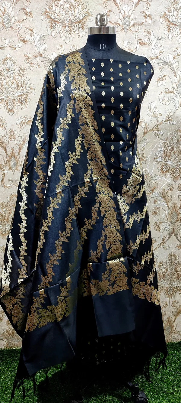 Black_Katan_Silk_Floral_Zari_Booti_with_Aada_Stripe_Dupatta_Banarasi_Suit_700SKL_KS52